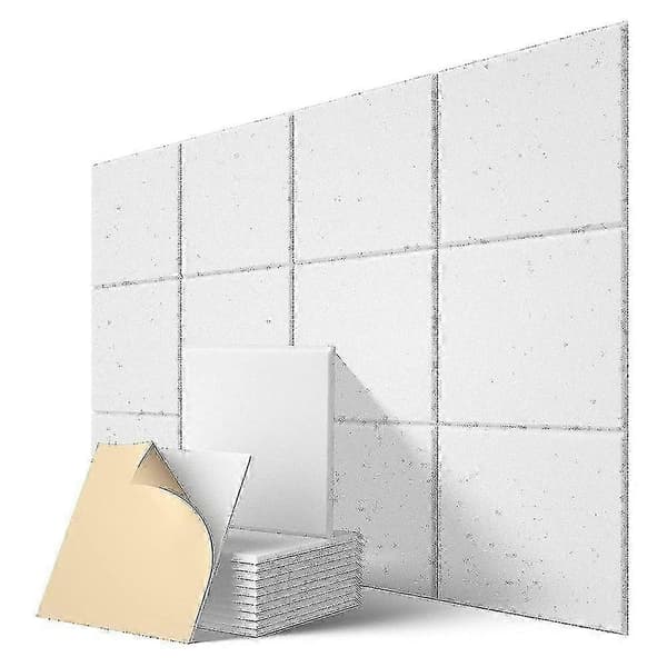 Selvklæbende Akustikpaneler 12 stk, 30 x 30 x 1 cm Lydisolerende Polstring, Lydabsorberende Panel