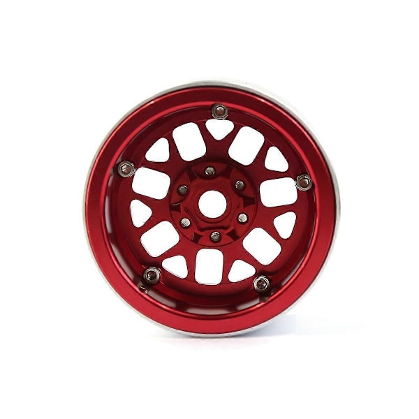 2.2 Metall Beadlock Felg Hjulnav for 1/10 RC Crawler Bil Axial SCX10 Wraith Capra RR10 RBX10 TRX4, Brun