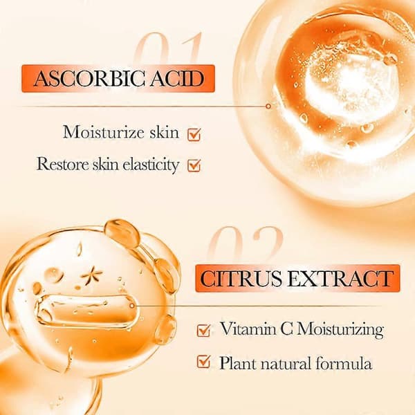 SADOER 5x C-vitaminlotion - 100ml Vitgörande och uppstramande fuktighetskräm