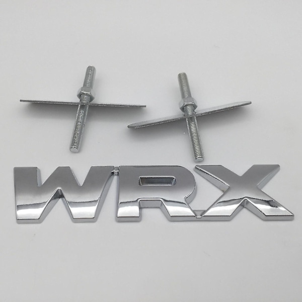 1 stk. 3d Metal Wrx Bil Front Grill Emblem Side Skærm Bagagerumsmærke Grill Badge Styling Auto Ac