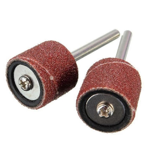 100 stycken 1/2 tum polerad sandpappersring Polering Sliptejp i kiselkarbid + 2 stycken x