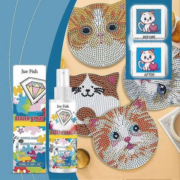 Akryl Stenmålning Förseglingsspray 100ml - Diamantkonst Glansig Ytskydd