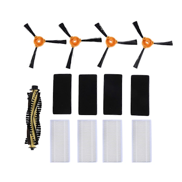 9-pack Ersättningsrulleborste Filter Sidoborstar för X500 X500 Robotdammsugare Delar