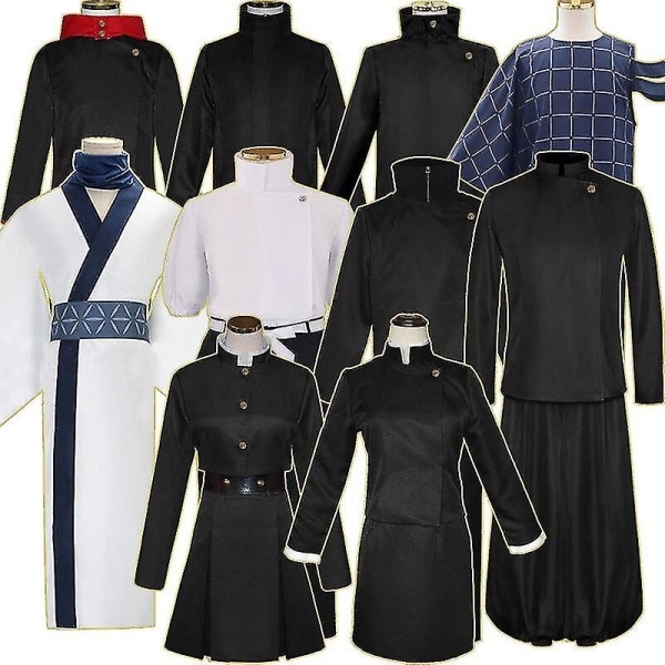 Jujutsu Kaisen Cosplay Kostume Jujutsu Kaisen Yuji Itadori Nobara Kugisaki Megumi Fushiguro Ryomen Sukuna Kimono Uniform Parykker