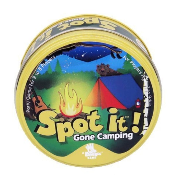 Vanhempi-lapsi juhlapeli korttilautapelikortti Spot it -peli old camping