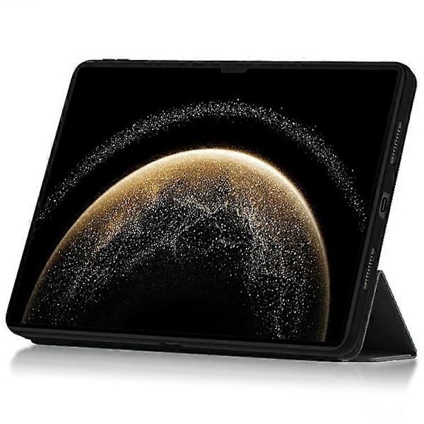 Kompatibelt fodral för Huawei MatePad Pro 13.2 (2025) PU Läder TPU Baksida Trefaldigt Ställ Tablet Skydd Black