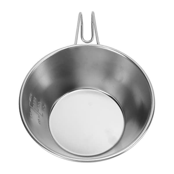 300ml rustfritt stål camping sierra kopp, stablebar med skala