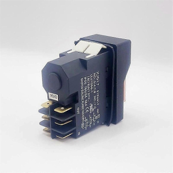KJD17 6-polig elektromagnetisk start tryckknappsbrytare 18A AC127V IP55 Vattentät säkerhetsutrustning
