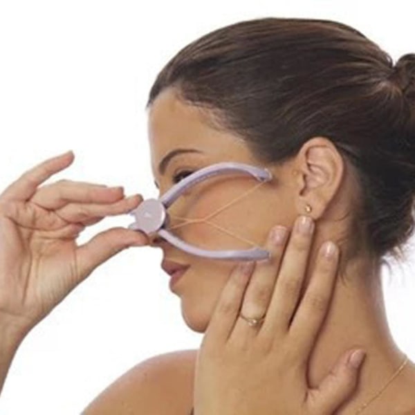 Manuell skönhetsverktyg Mini ansiktshårborttagning för kindhår Hårborttagningsmedel för bomullstråd