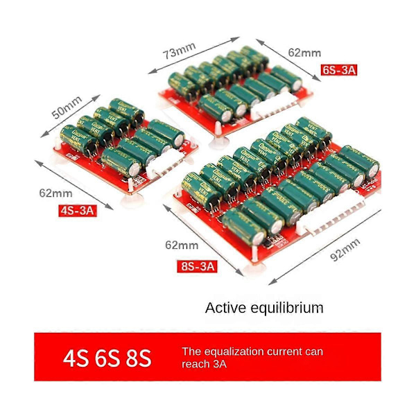 3A Hel Gruppe Balancer Aktiv Lithium - Lifepo4 Batteri Equalizer Energi Overførsel Kondensator Board-
