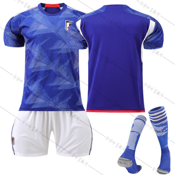 22 VM landshold Japan hjemmebanetrøje fodbolddragt træningssæt holduniform no number L