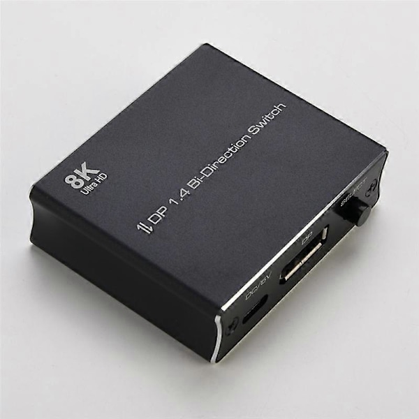 8K DP Kytkin DisplayPort 1.4 Kaksisuuntainen Kytkinmuunnin 2X1/1X2 Tukee 4K@120Hz 8K@30Hz Mul:lle