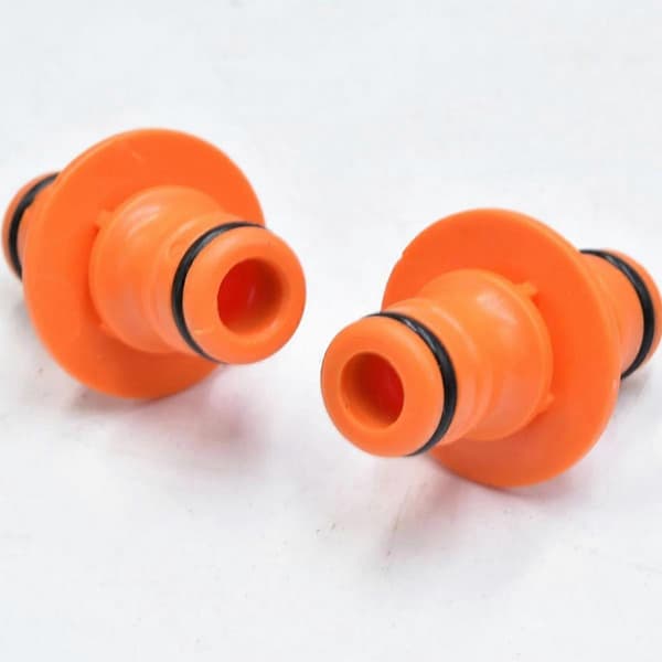 Dubbla Hankopplingar Förlängare För Sammanfogning av Trädgårdsslang (6st, Orange)