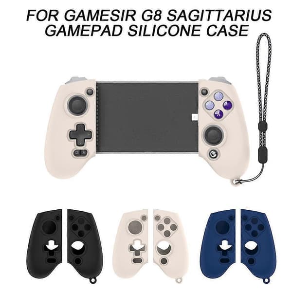 Spelkontroll Silikonskyddsfodral för GameSir G8 white