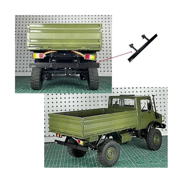 -P06 Metallinen etu- ja takapuskuri LDRC -P06 P06 Unimog 1/12 RC-kuorma-auton päivitysosat lisävaruste