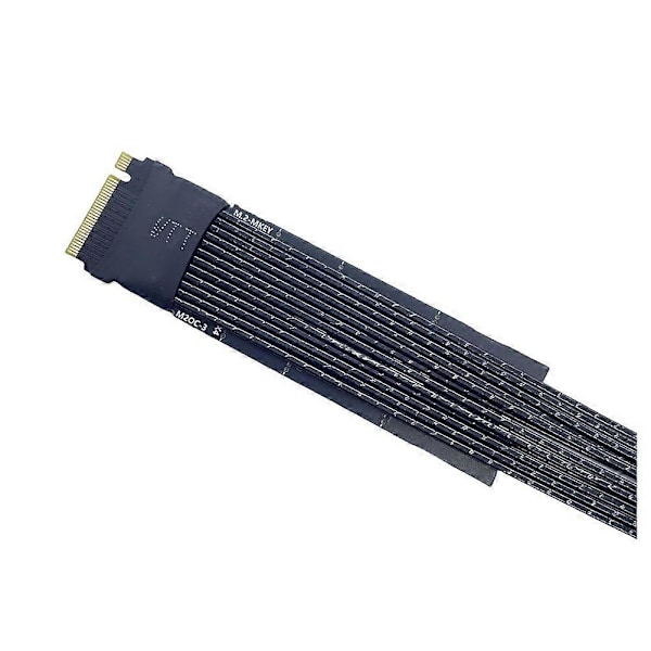 M.2 til Oculink 4i forlængerkabel til M.2 Mkey NVME til SFF8611 adapterkabel PCIe 4.0 X4 Gen4 Sølv