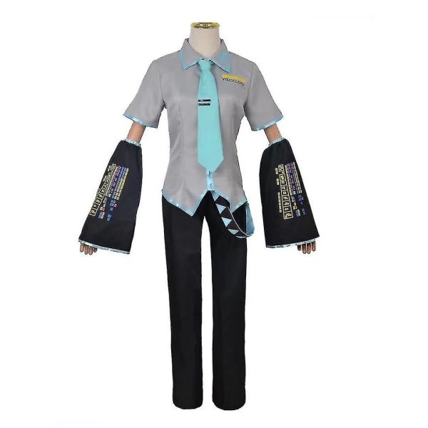 Uusi Trendi Vocaloid Miku Cosplay-peruukki Asu Aloittelijalle Tulevaisuuden Halloween-asu Miehille/naisille Male M