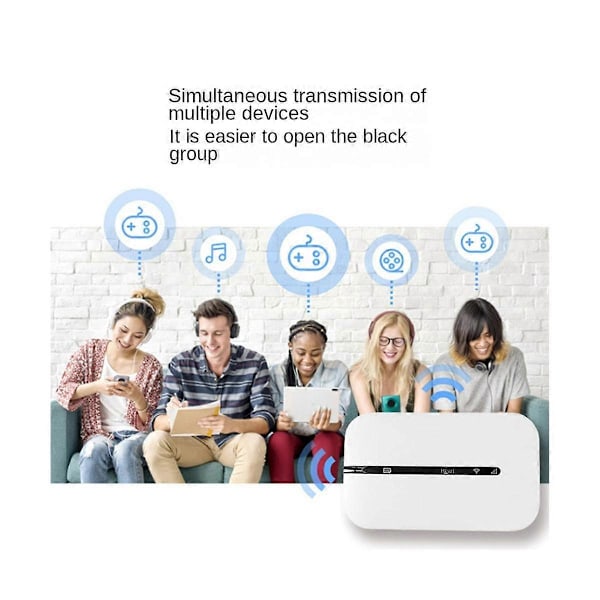 4G Kannettava Tasku WiFi-reititin 150Mbps WiFi-modeemi Auton Mobiili Wifi Langaton Hotspot Sim-korttipaikalla Kannettava WiFi