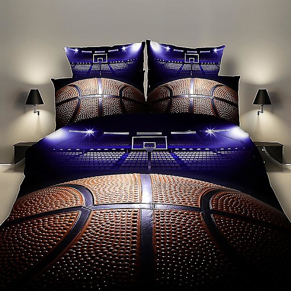 Koripallo Jalkapallo Peittopäällinen Kolmiosainen Vuodevaatesetti Q Decisive NBA 200*200 three-piece set