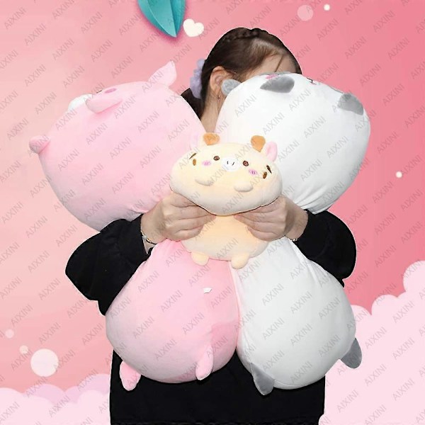 8 tommer Søt Bjørn Plysj Fylt Squishy Dyr Sylindrisk Kroppspute, Supermyk Tegneserie Koseleke Gaver til Sengetøy, Barnas Sovende Pute