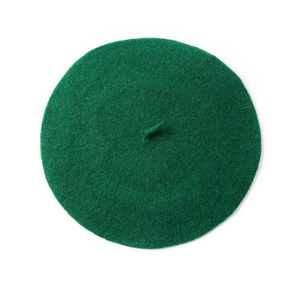 Efterår og vinter hat uld fortykket baret Fransk kunstner baret kvindelig maler hat hue hue Dark green