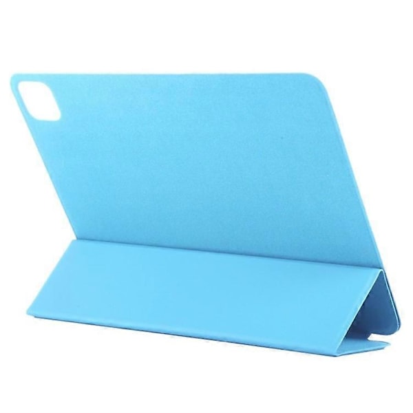Kompatibelt Fodral för iPad Pro 11 (2024) PU Läder Tri-fold Ställ Magnetisk Stängning Tablet Skydd Azure