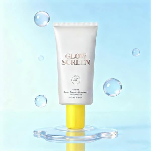 Glow Clear Sunscreen Transparent, Water-Resistant, Brightening Effect 50ml