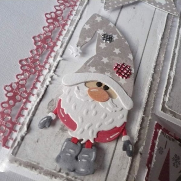 Jul Tomte Metall Skärande Dies Stenciler För Diy Scrapbooking