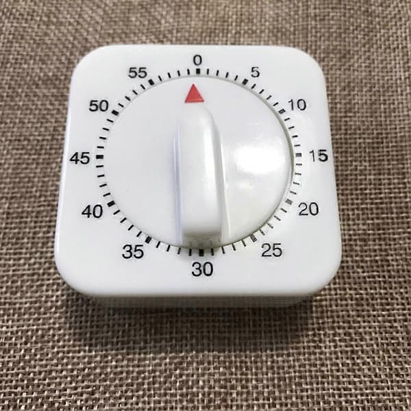 Mini Mekanisk Timer 1 tim/60 min Nedräkningslarm för Matlagning