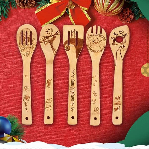 Laser bambu Spade Jul bambu spade Halloween laser logo bambu spade