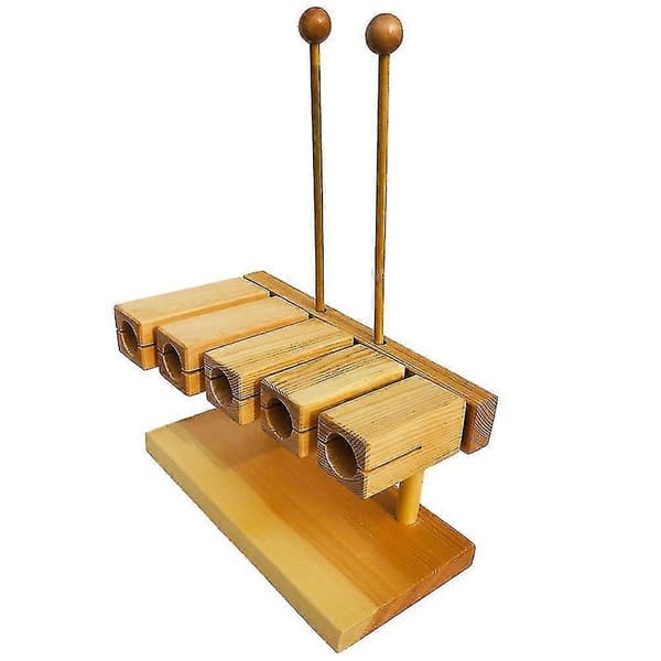 Orff Percussion Børnetrompet 5-lyds klapper Muyu klapper Orff