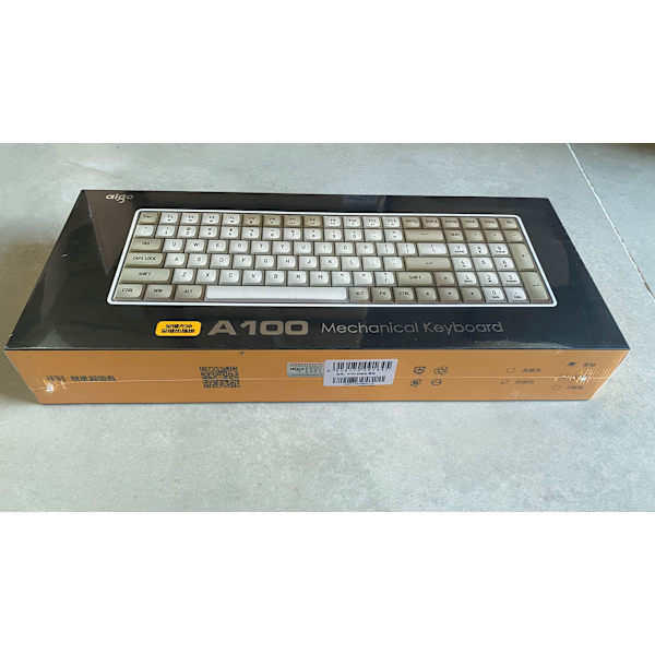 A100 Mekaniskt Gamingtangentbord 2.4G+ Trådbundet Blå Switch 100 Tangenter Hot Swappable Uppladdningsbart Gamingtangentbord white Green Shaft