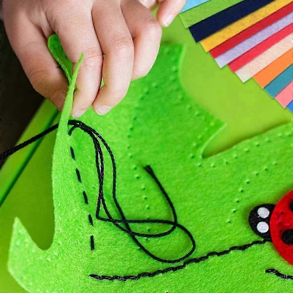 40 st Filt Tygbitar DIY Hantverk Filt Hantverk Blandade Färger Textil Luddiga Tyger Passar För Scrapbooks Sömnad