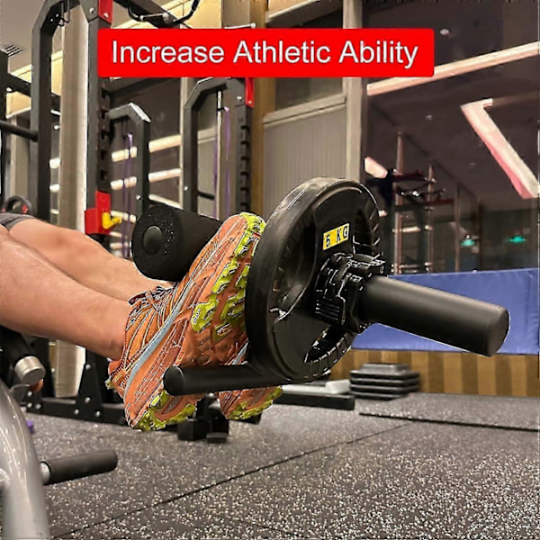 Tib Bar från Tibialis Trainer för vad- och skenbensstyrketräning. Tibialis Anterior träningsutrustning passar 2-tums viktplattor