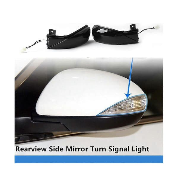 Bil LED Dynamisk Sidespeil Blinklys Indikatorlampe for 3 2008-2014 for 6 2007-2015 Røkt