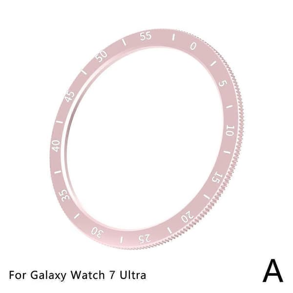 Velegnet til Samsung Watch7 47mm Ultra ur skala ring silver