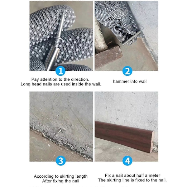 Ysdsy Veggtørkestativ, Sammenleggbart Klessnorstativ med 4 Tråder à 3,75m Uttrekkbare i Metall Tørkestativ Klessnor