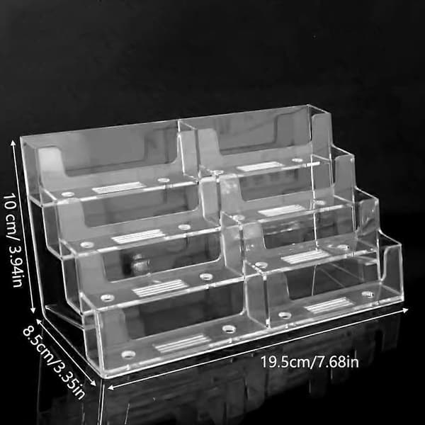 Visitkortboks Display Stand Kontorartikler Desktop 8 Boks l9f3 Opbevaring O5H2