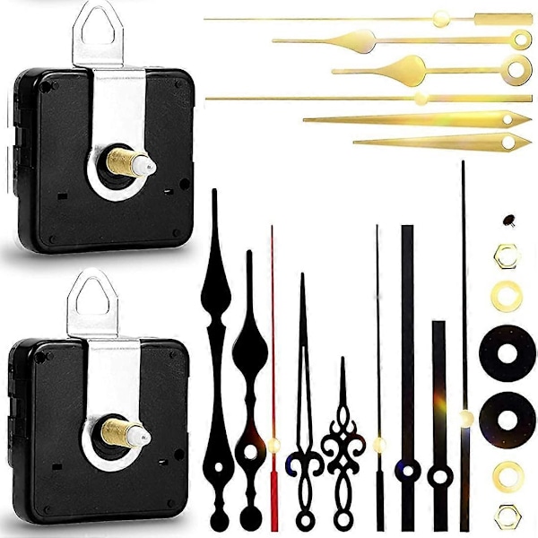 Quartz Klockmekanism Kit, Väggklockmekanismer Batteridriven Ersättning, Klockersättnings-DI