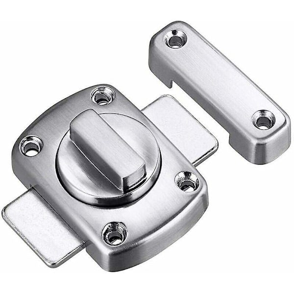 Spärrar och Spärrar Roterande Dörrspärr Vridspärr Fönsterdörrspärr Säkerhetsdörrspärr, Borstad Finish, Silver