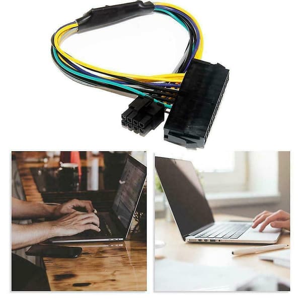 24-pin til 8-pin ATX strømadapterkabel for DELL PC Optiplex