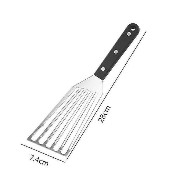Fiskespatel for steking - Rustfritt stål + Plast, 1-delt sett, 28*7.4cm