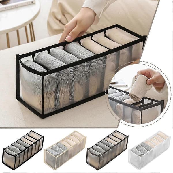 Undertøjs Organizer Taske 3 i 1 BH Sokker Skuffe Opbevaring Nylon Black