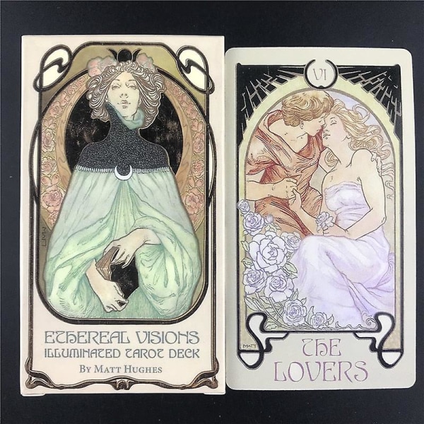 Ethereal Visions Light Up Tarotkortstokk Bordspill Fest Moro 39pcs ts38