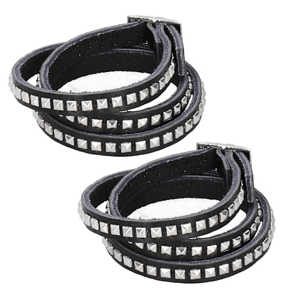 2st Justerbart Nitar Armband Multilager Stilfullt Handledslind Dekoration för Fester Dejter