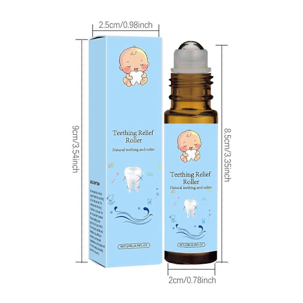 Hampaiden tulon lievittäjä, luonnollinen ja hellävarainen hoito, roll-on 10ml HarmonyHub79