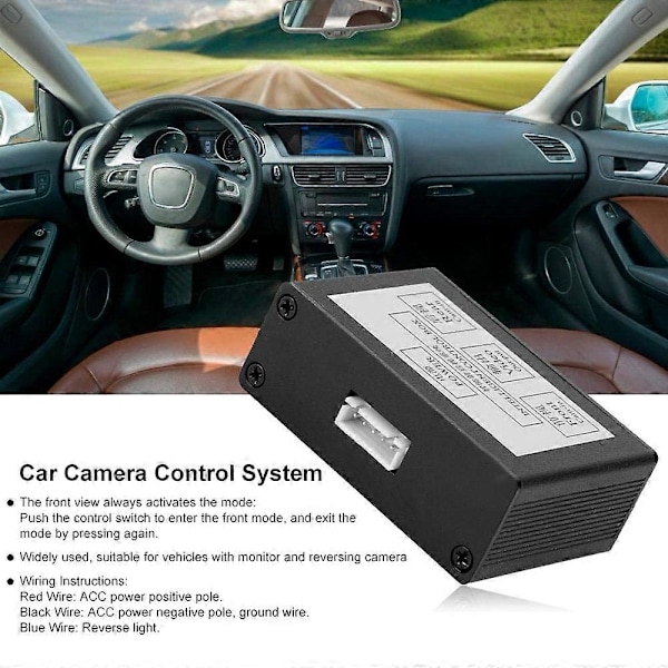 Bil Front Kamera Switcher Parkeringskamera Konverter Front Bag Visning Video Switch Kanal Kontrol