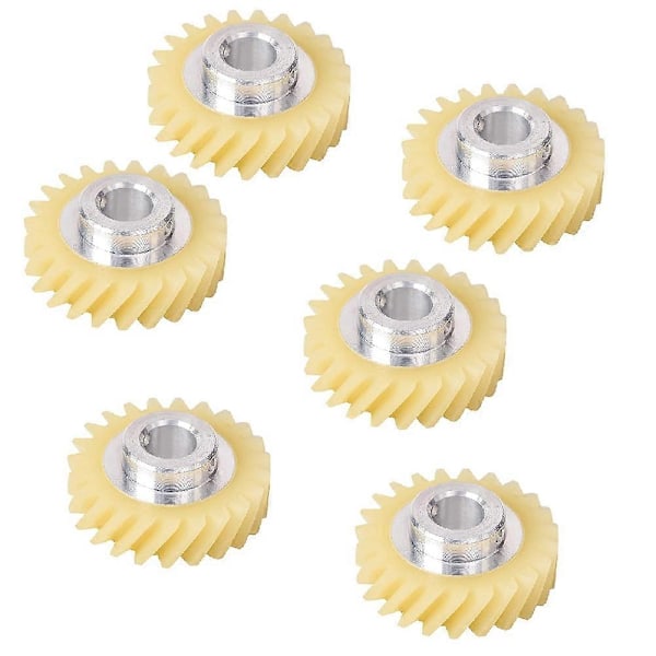 6 st W10112253 Mixer Maskin Kugghjulsersättning Exakt Passform för Mixers & Maskiner