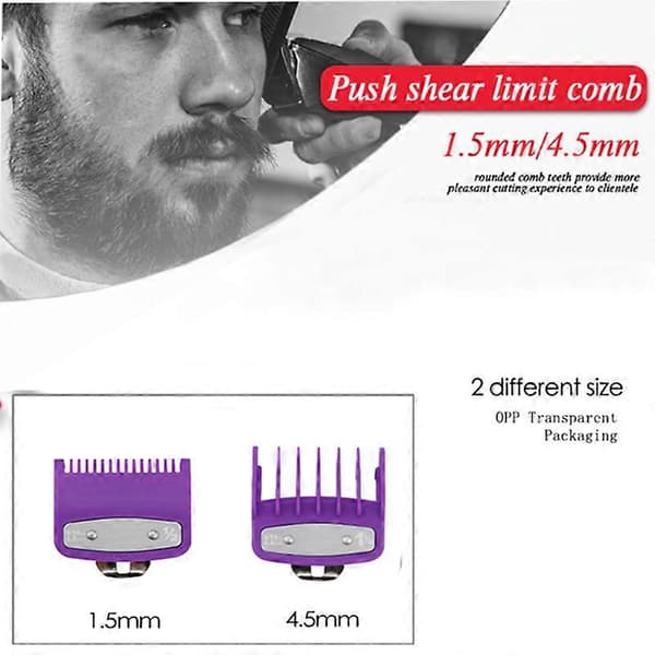 2 ST/Set 1.5/4.5mm Hårklippare Gräns-Trimmer Klippguide Kammar för