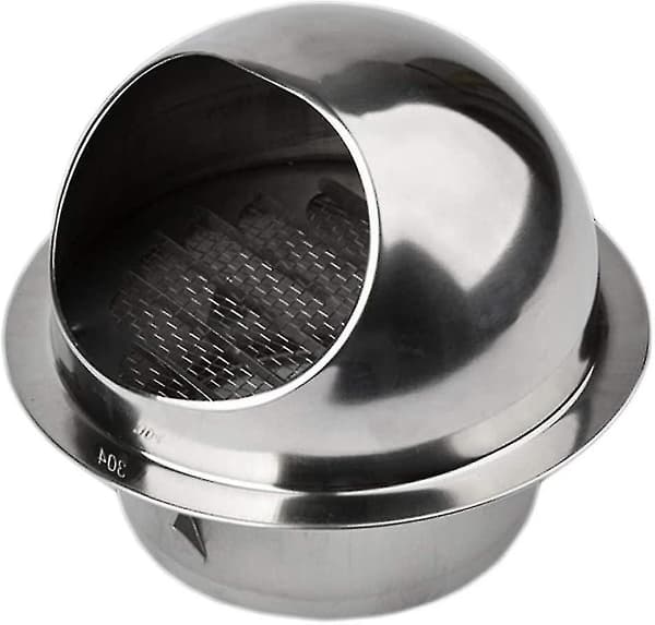 Ventilationsrist, Rund Ventilationsudgang Rustfrit Stål Ventilationsrist, Rund 304 Rustfrit Stål Ventilationsrist